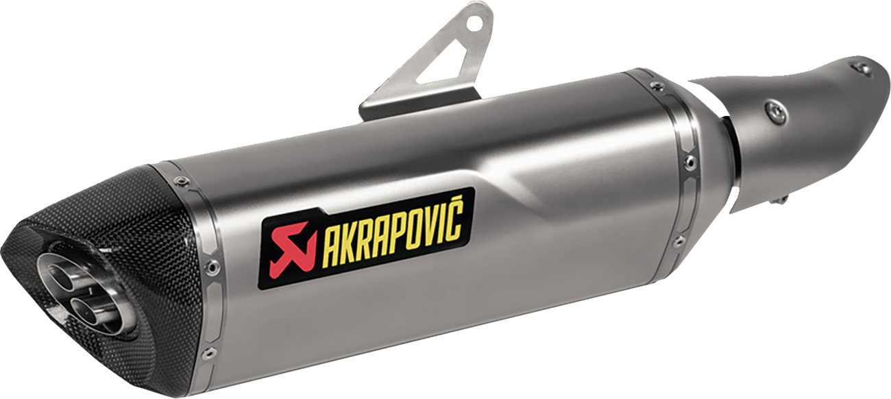 Akrapovic Slip-On Line Muffler - Titanium - Ninja 500/Z500