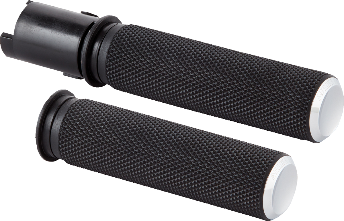 Arlen NESS Knurled Grips - TBW - Chrome