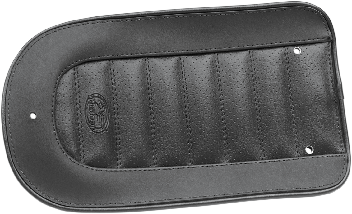 Mustang Fender Bib - Tuck And Roll - Black - HD Softail