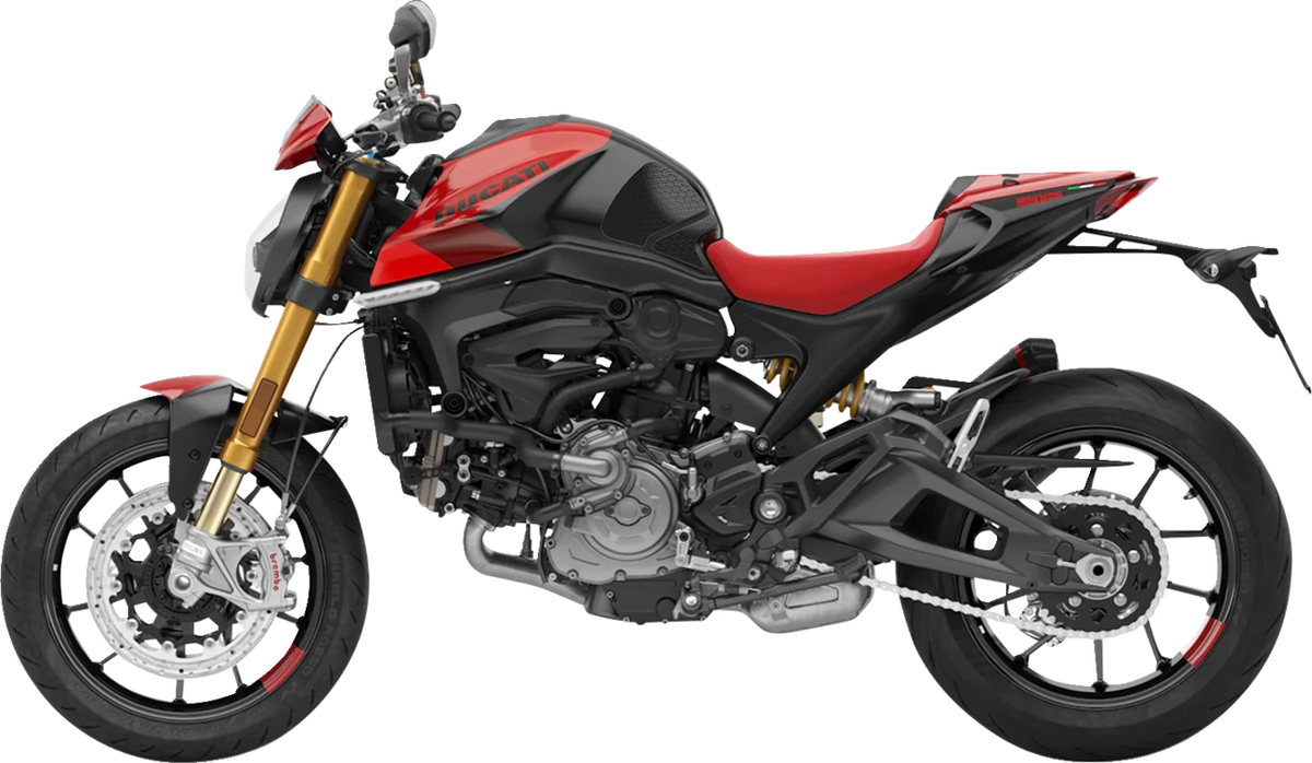 StompGrip Tank Grips - Icon - Black - Ducati - Monster '21-'25