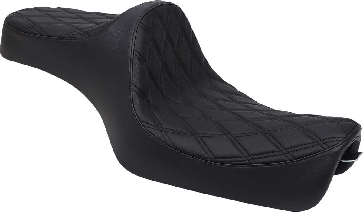 Drag Specialties Seats Predator III Seat - Double Diamond - Black Stitching - 'XL 04-'22