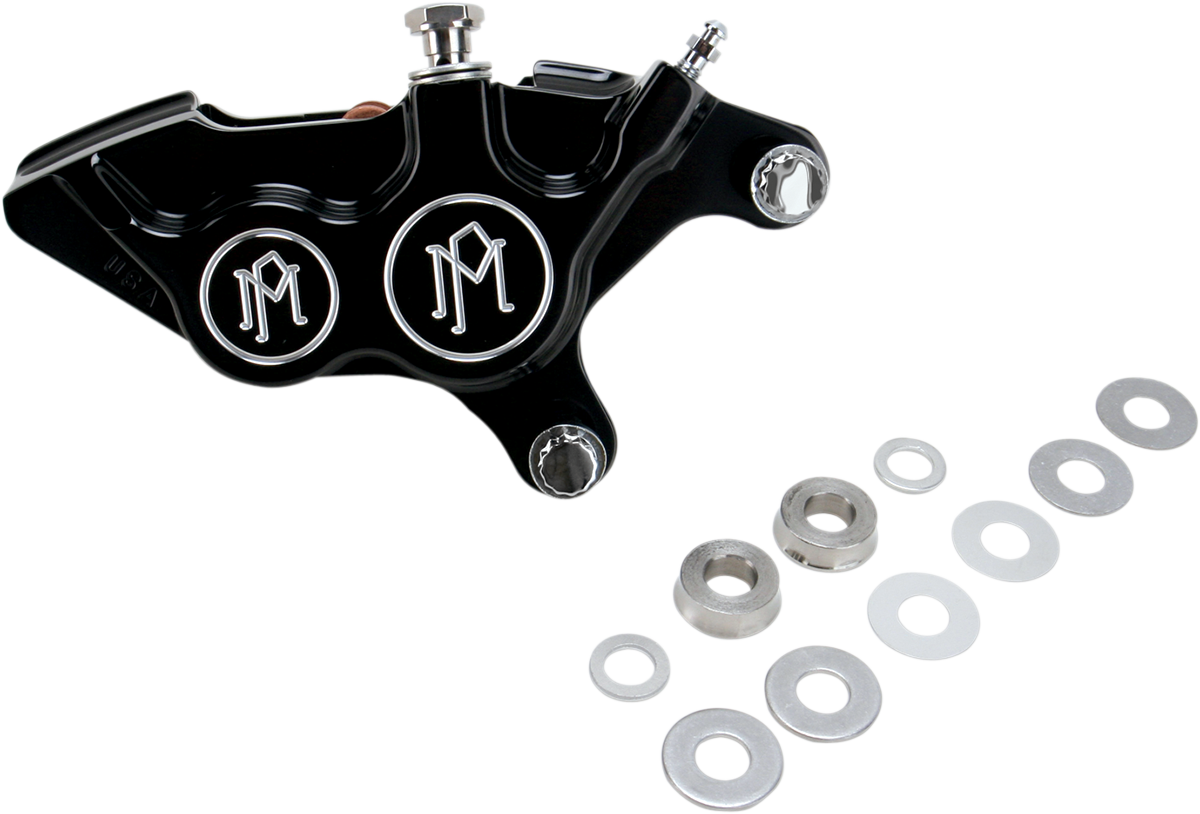 Performance Machine (PM) 4-Piston Caliper - Front Right - Contrast Cut™ - 11.5"