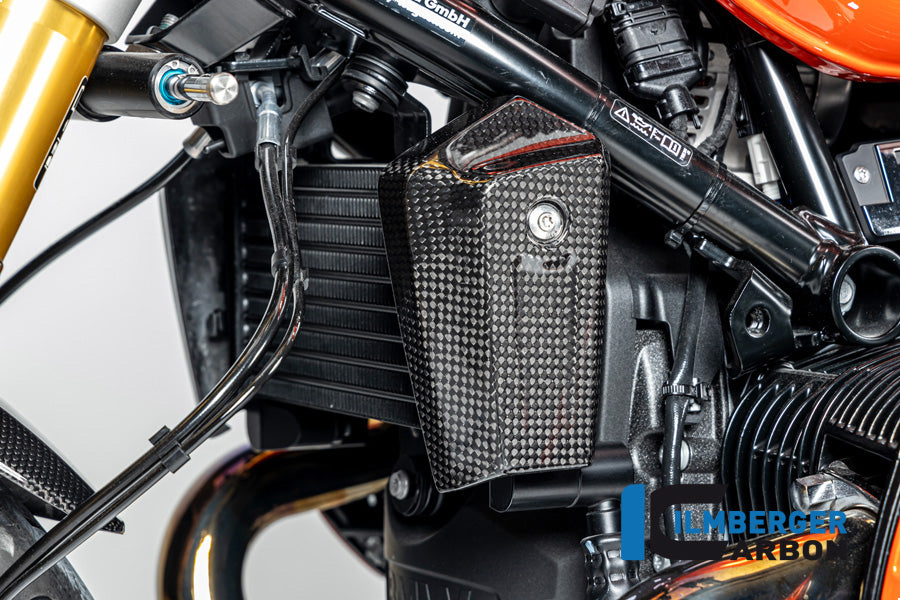 Ilmberger Carbon Oil Cooler Cover Left BMW R12 NineT - Gloss / Twill