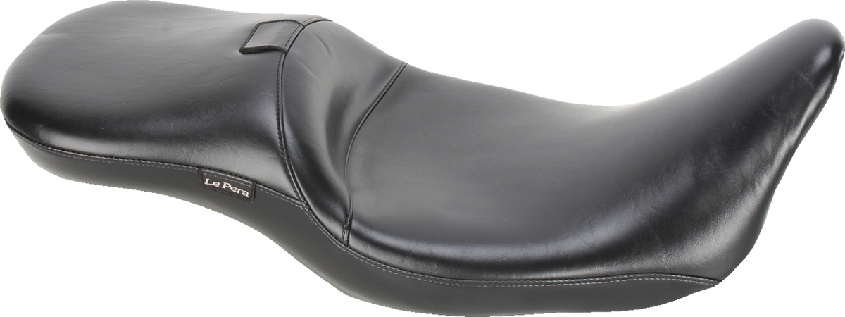 Le Pera Maverick Daddy Long Legs Seat - With Backrest - Black - Smooth - FL '08-'23