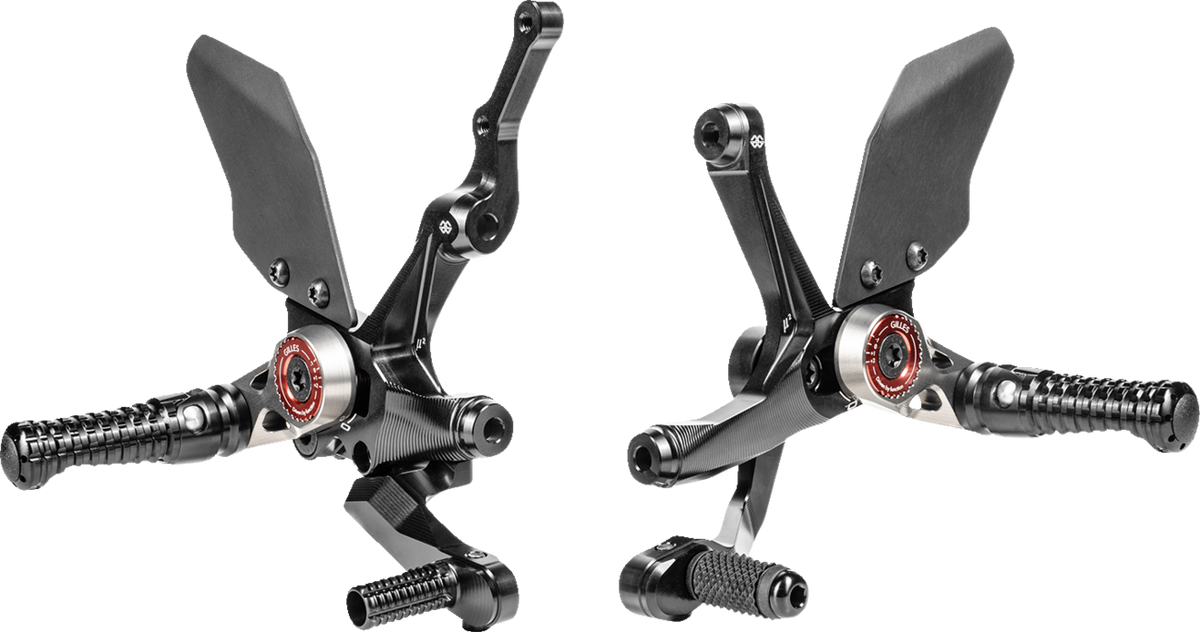 Gilles Tooling MUE2 Rearset - Black - Ducati
