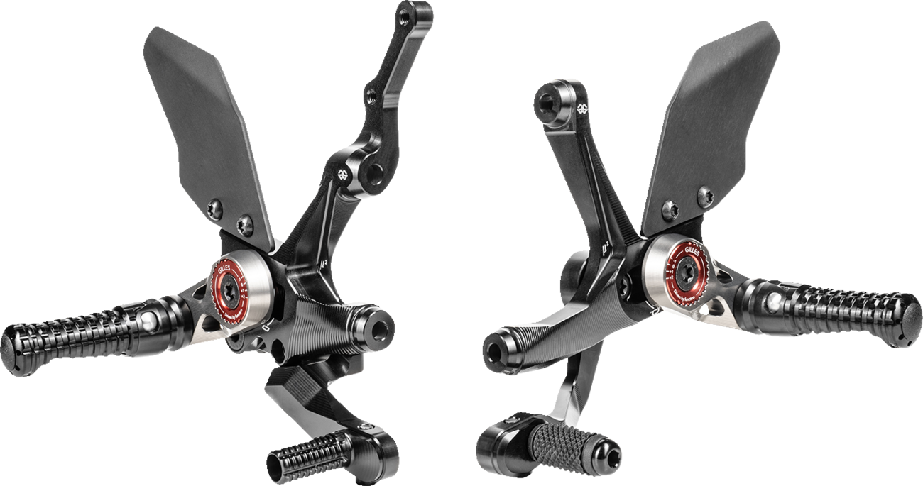 Gilles Tooling MUE2 Rearset - Black - Ducati