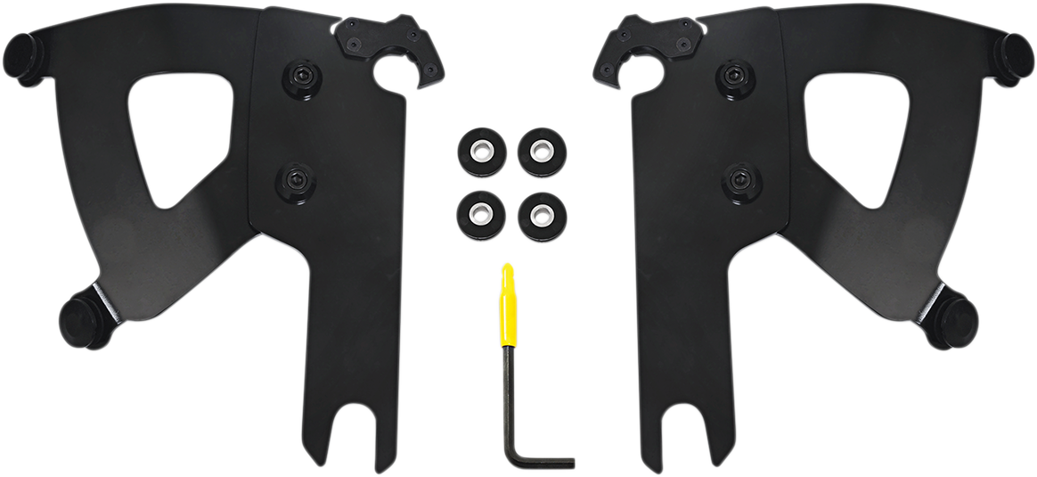 Memphis Shades Road Warrior Mounting Kit - Black - FLHR