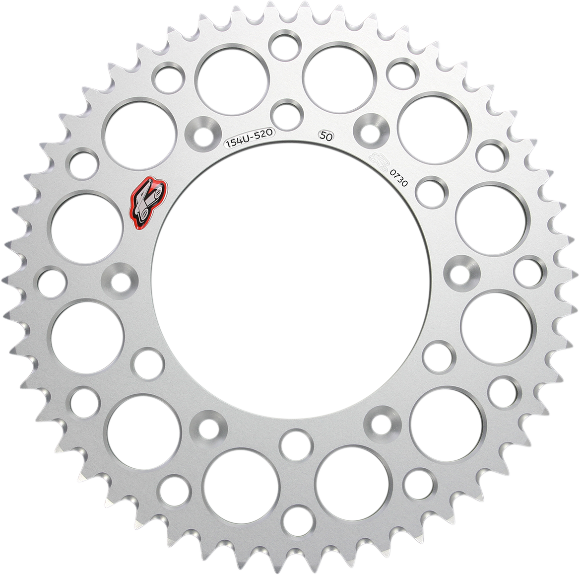 Renthal Rear Sprocket - Aluminum - 50 Tooth - Silver - Honda