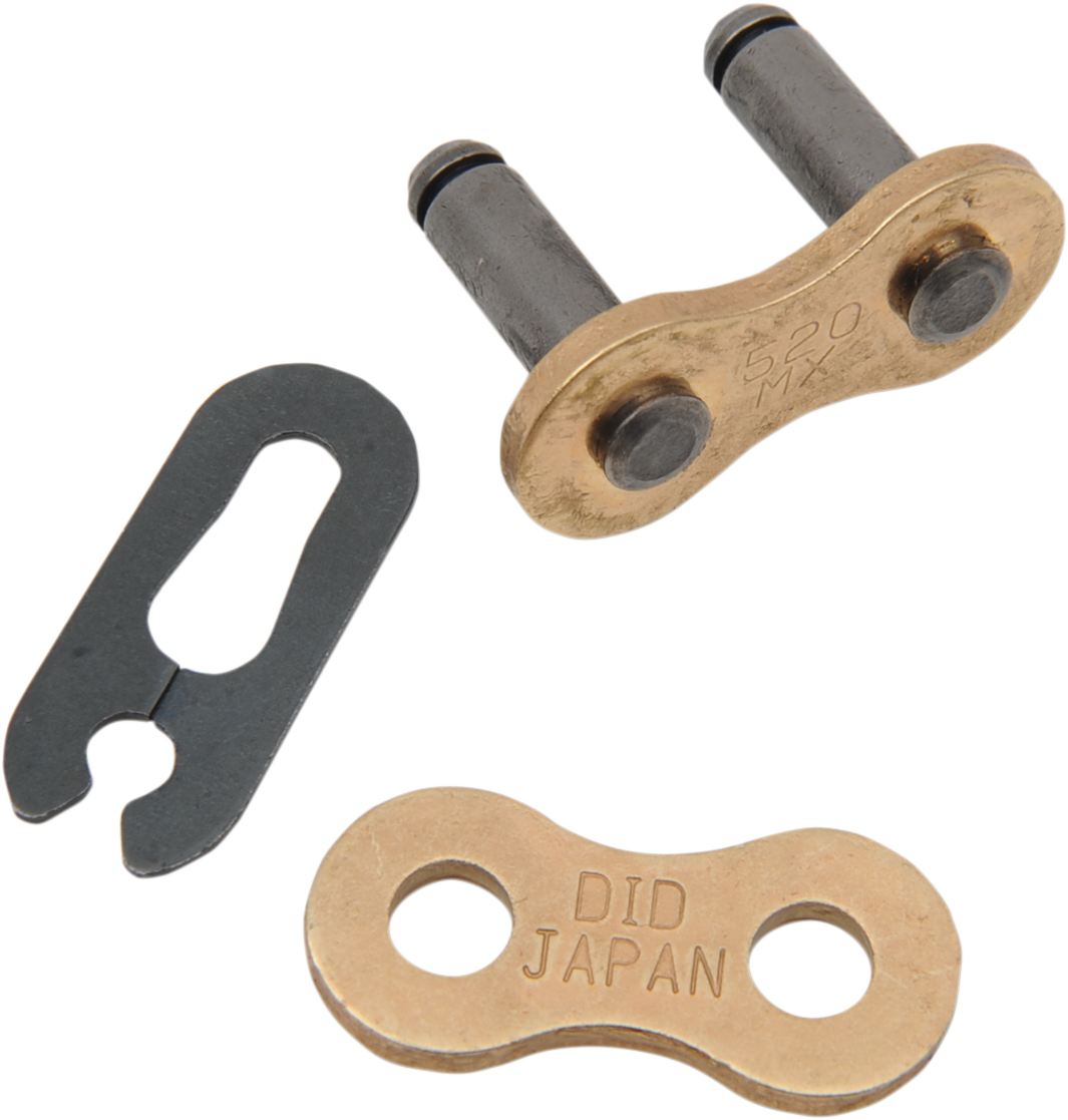 DID 520 MX - Connecting Link - Clip - Gold