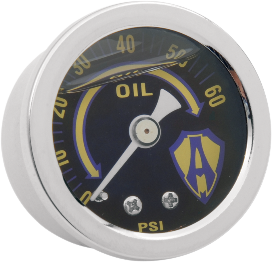 Arlen NESS Oil Pressure Gauge Kit - Replacement - Chrome