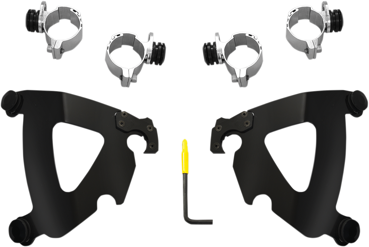 Memphis Shades Road Warrior Mounting Kit - Black - FXD