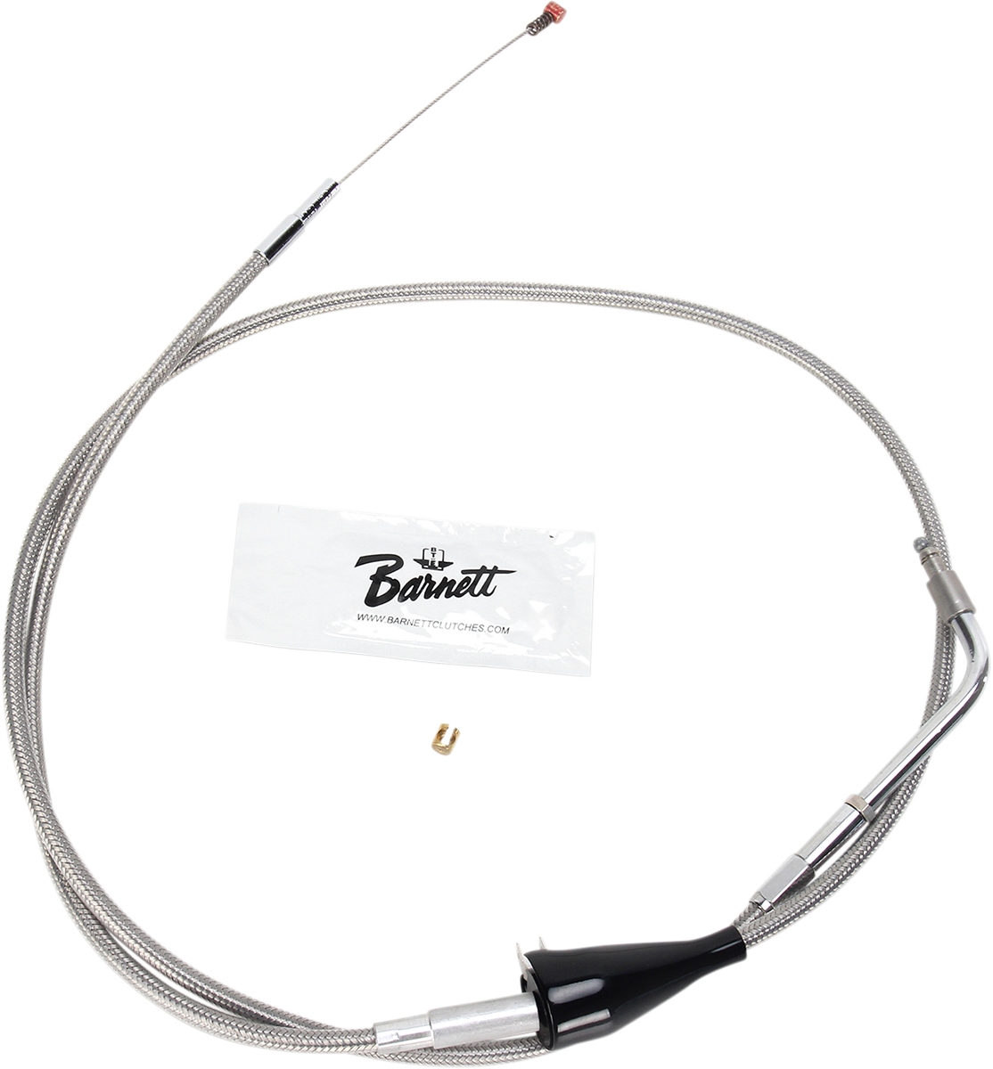 Barnett Stainless Steel Idle Cable - +6" - '02-'07 Touring