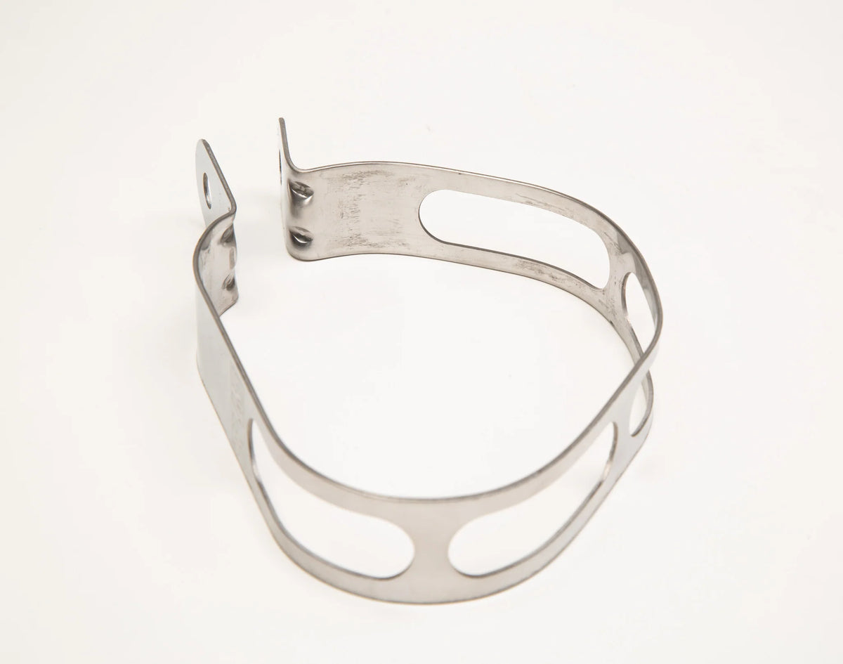 Yoshimura R77 Muffler Clamp Stainless/Titanium RIght Side