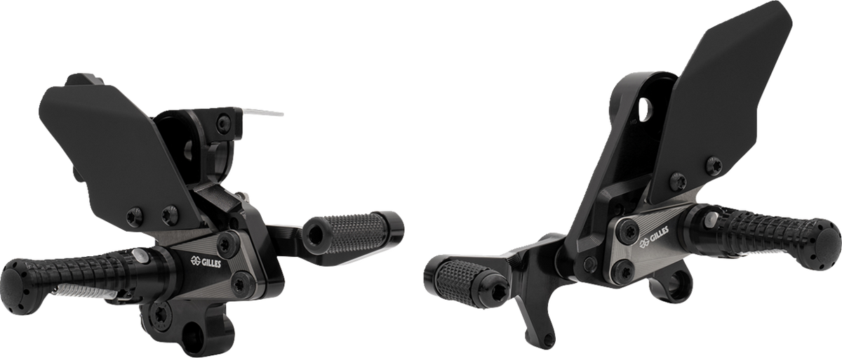 Gilles Tooling Adjustable Rearset - AS31GT - Black - Suzuki