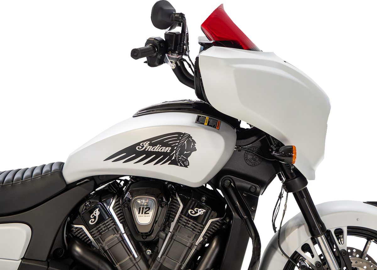 Klock Werks Windshield - 9" - Red - Chieftain PowerPlus/Roadmaster PowerPlus