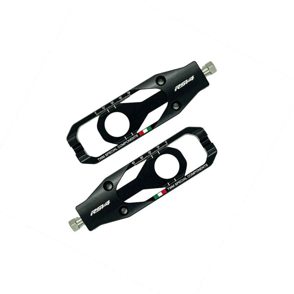 TWM WSBK Billet Chain Adjusters For Aprilia RSV4 1100 RR Factory 21-25