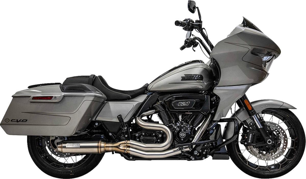 Bassani Xhaust 2-Into-1 Mid-Length Super Bike Exhaust System - Stainless Steel