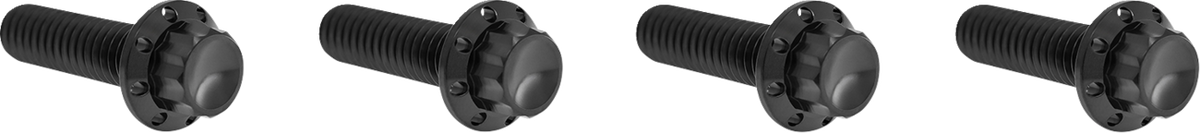 Arlen NESS Bolt Kit - Transmission Top Cover - 12-Point - Titanium - Black