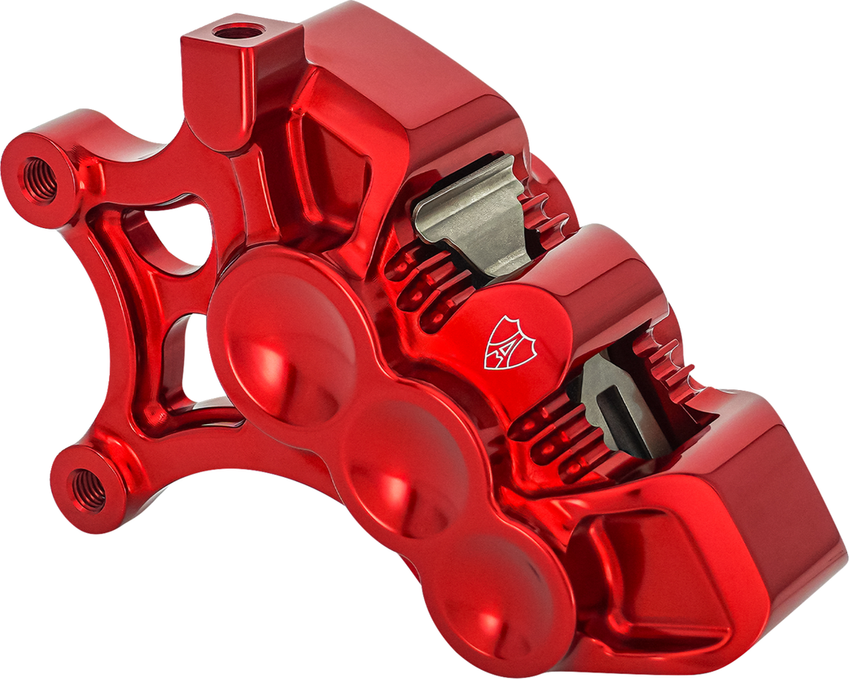 Arlen NESS Monoblock Axial Brake Caliper - 14" - Left - Red