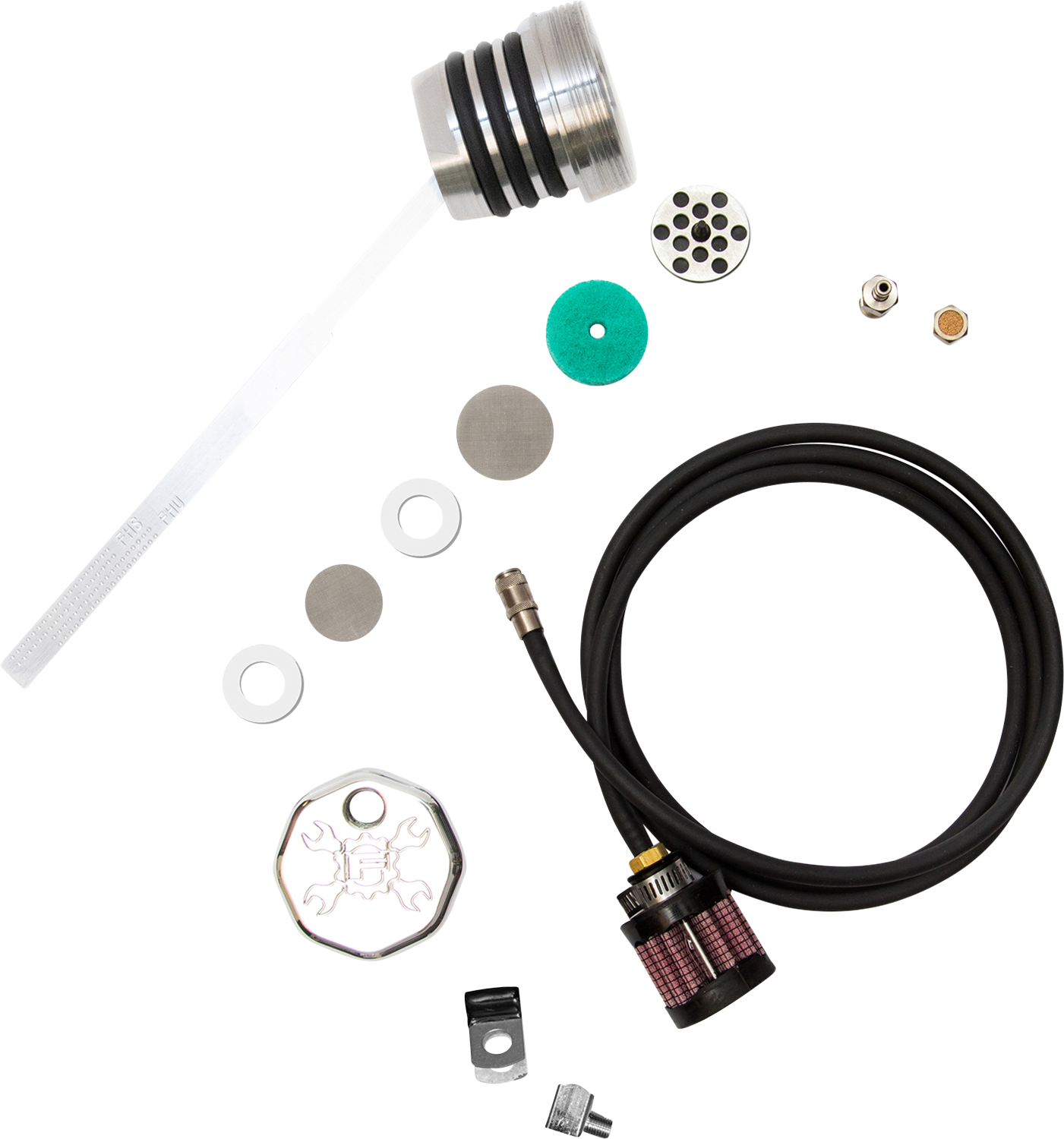 Feuling Parts Vented Dipstick - Polished - Dyna