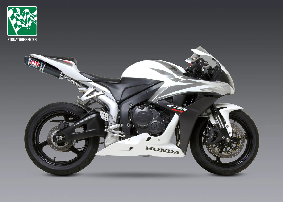 Yoshimura CBR600RR 07-08 RS-5 Stainless Slip-On Exhaust, W/ Carbon Fiber Muffler