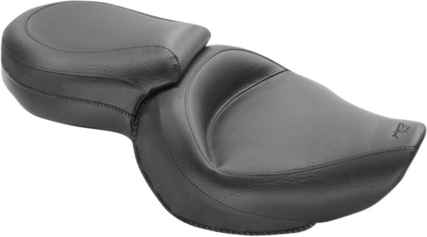 Mustang Vintage Style Seat - Wide - Smooth - Black - XLC