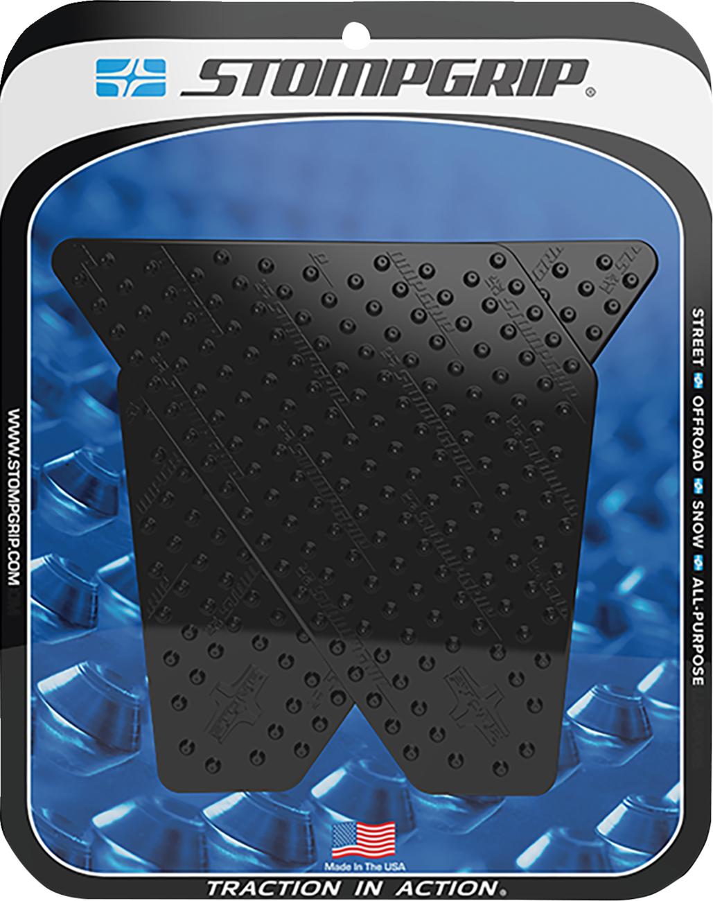StompGrip Tank Grips - Volcano - Black - Yamaha - Super Tenere '14-'24