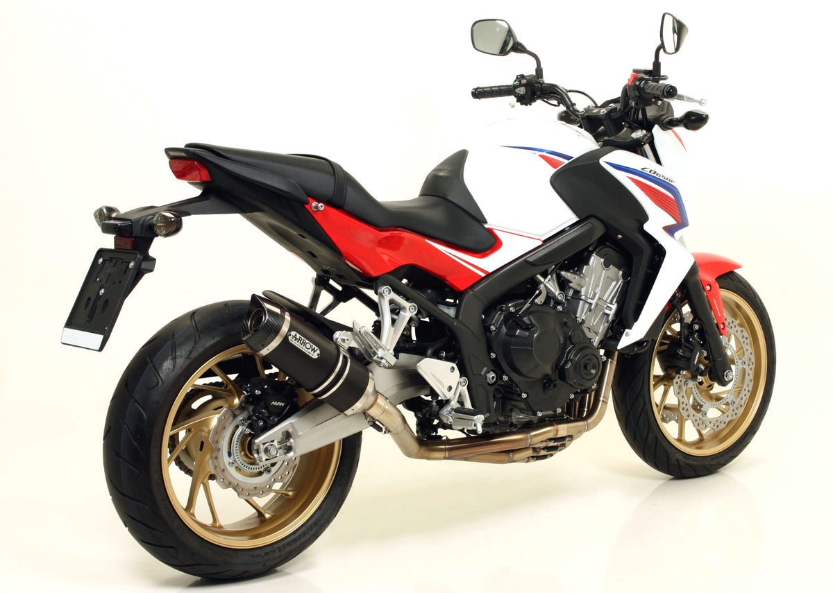 Street Thunder Aluminium Dark" Slip On With Carbon End Cap"