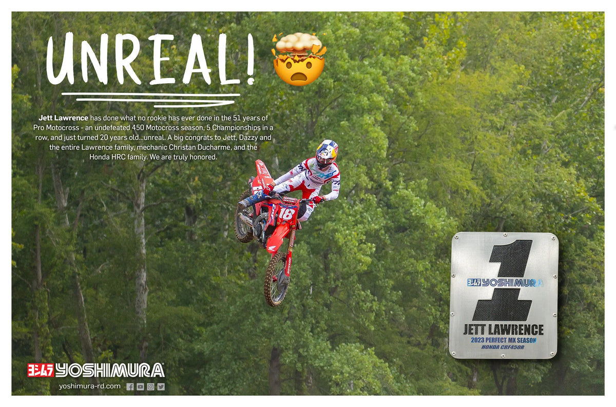 Yoshimura CRF450R/RX 2021-2024 / CRF450R-S 2023-2024 RS-12 Titanium Full Exhaust, W/ Titanium Muffler