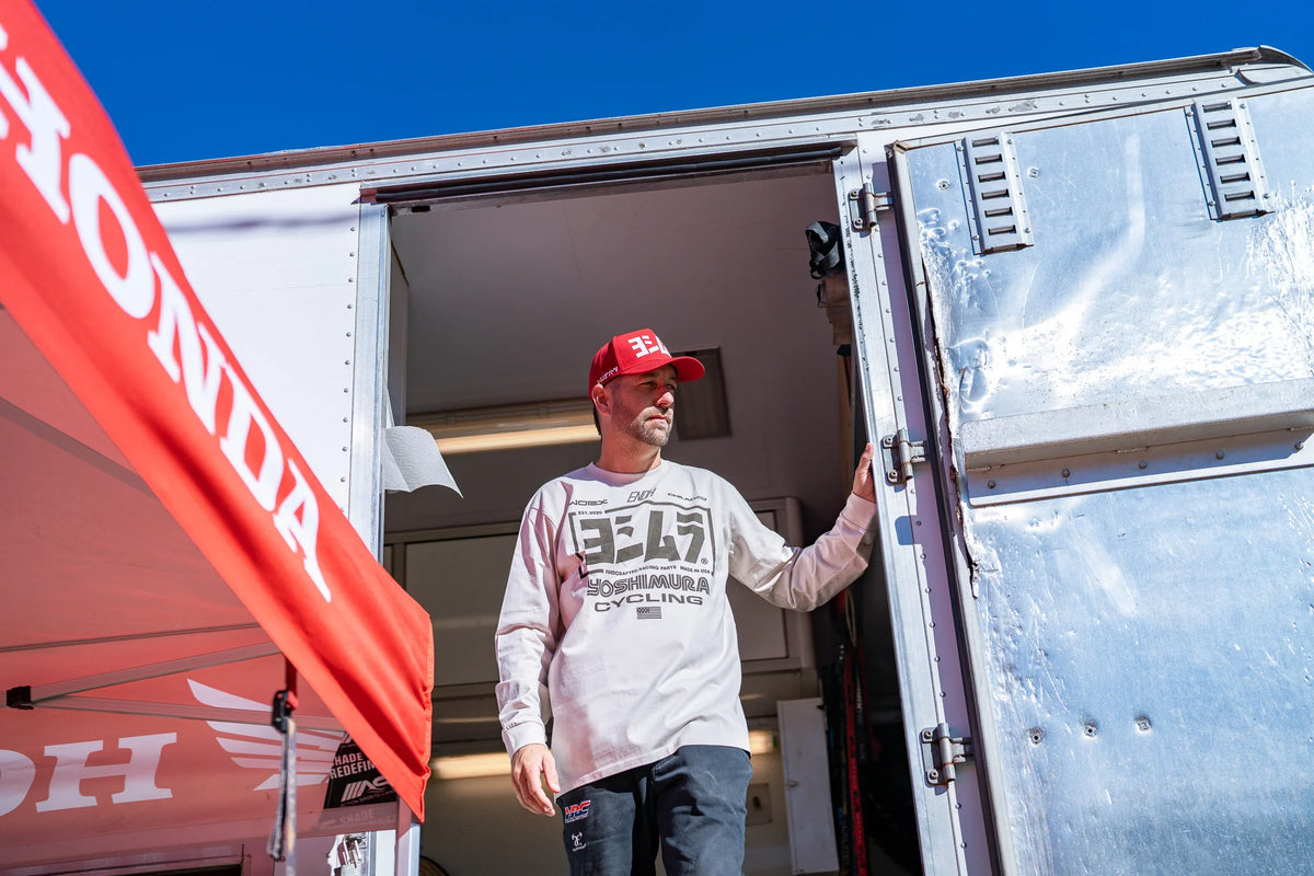 Yoshimura Race Team Long Sleeve Tee Bone