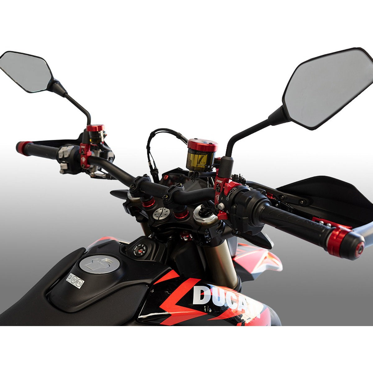 Ducabike DBK CNC Aluminum Handlebar Riser Kit for Ducati Hypermotard 698 Mono