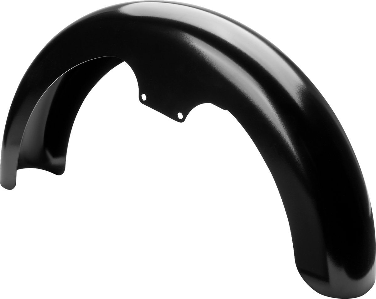 Klock Werks Wrapper Front Fender - Black - 19" - HD Softail