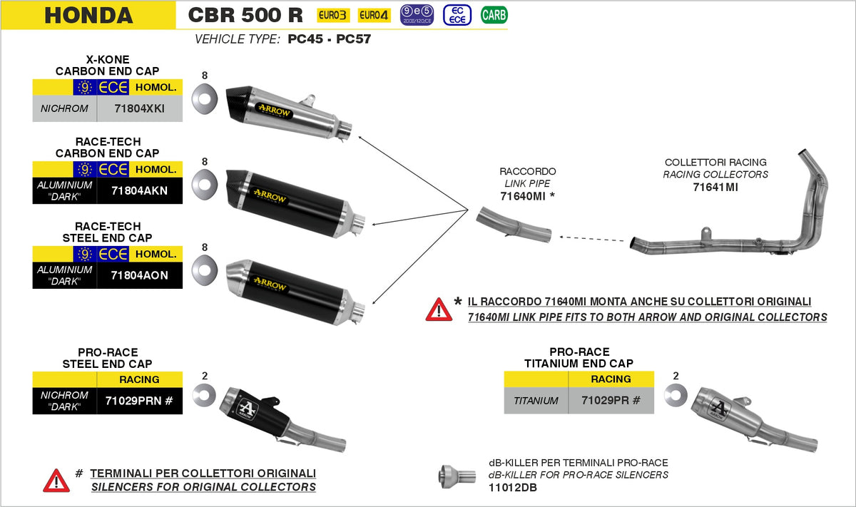 Arrow 71641MI Racing Headers