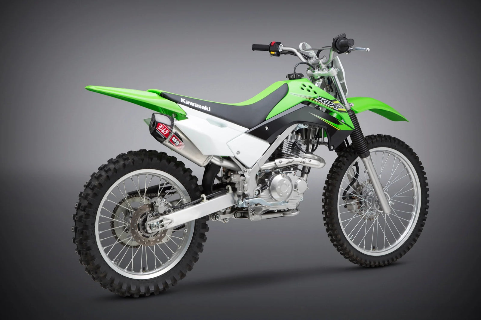 Yoshimura KLX140/L/G/R/RL/RF 11-26 RS-9 Stainless Full Exhaust, W/ Aluminum Muffler