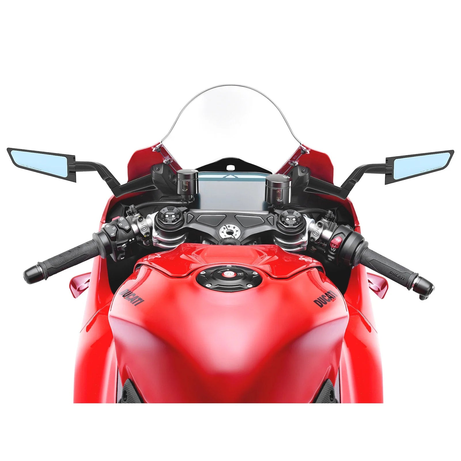 Panigale V4/V2 STEALTH リゾマ Rizoma Stealth Aero Wing Mirrors For Panigale V4 V4S Tricolore