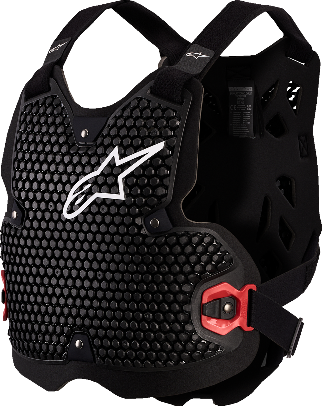 Alpinestars Bionic Action V2 Chest Protector - Black/White - XL/2XL