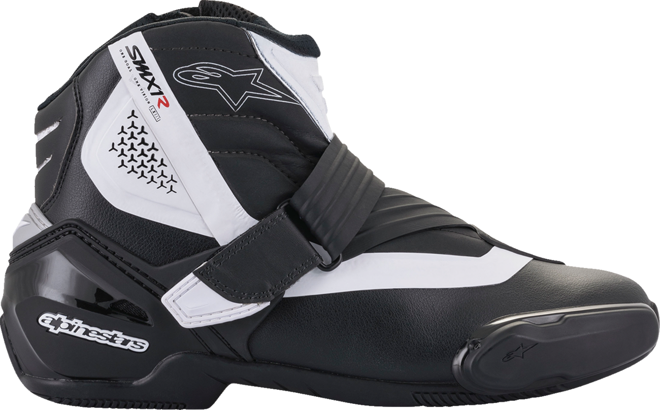 Alpinestars SMX-1 R V2 Boots - Black/White - US 12 / EU 47