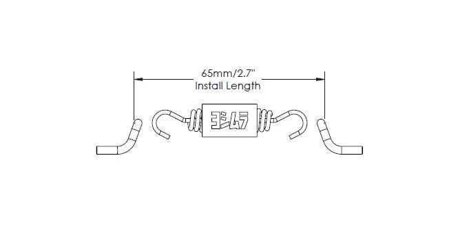 Yoshimura Exhaust Spring W/Insulator, 2.3'' Length (Sold Each)