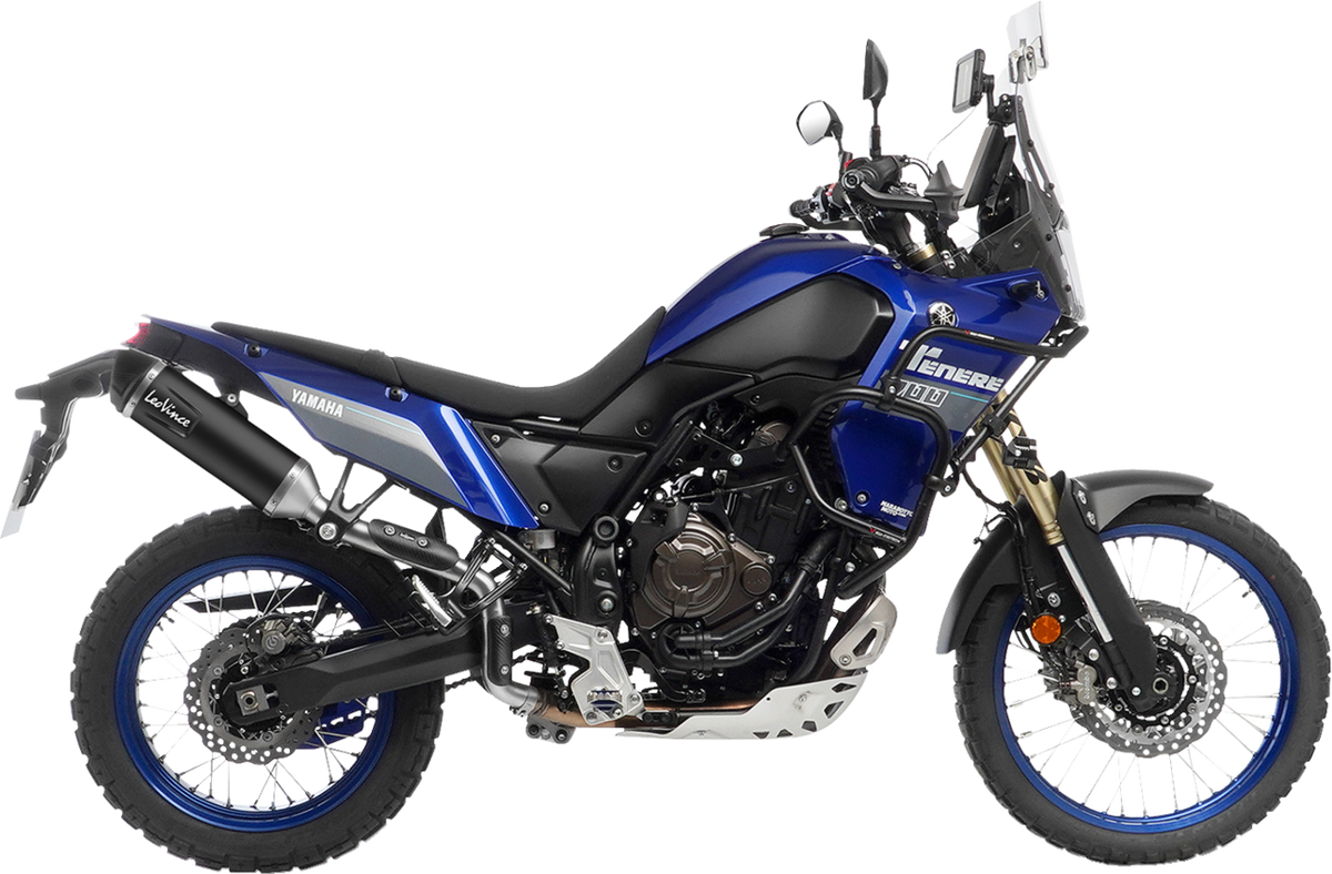 LeoVince LV One Evo Slip-On Muffler - High Mount - Black - Tenere 700