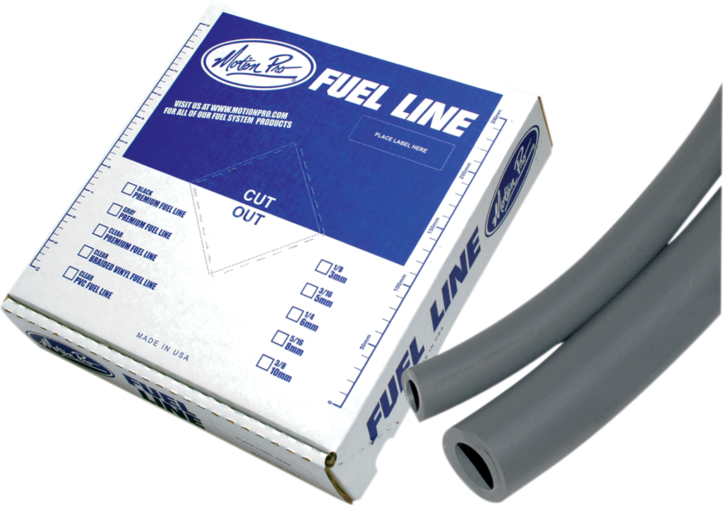 Motion Pro Premium Fuel Line - Gray - 3/16" - 25'