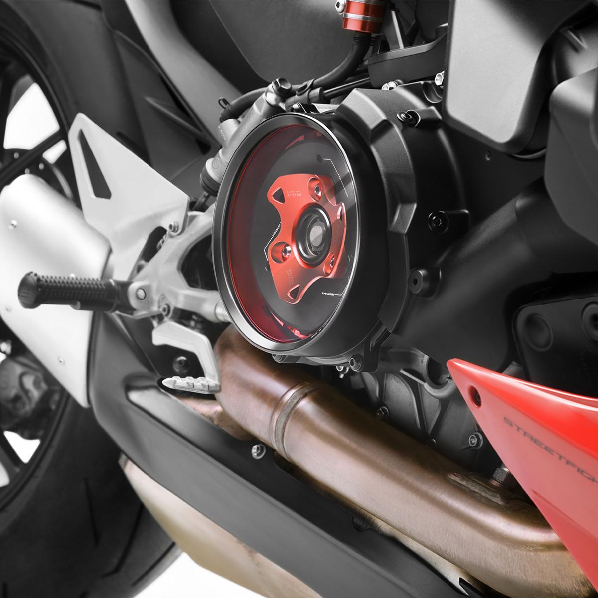 Rizoma Clear Clutch Cover Kit for Ducati Streetfighter V2