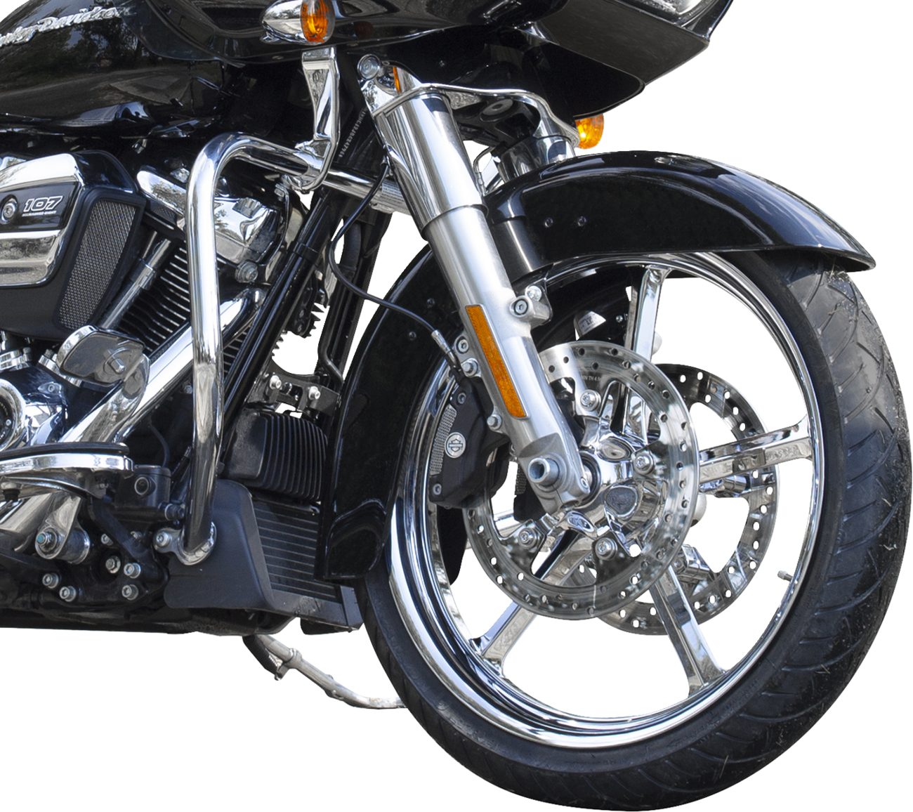 Coastal Moto Wheel - Rockstar - Front - Dual Disc/Without ABS - Chrome - 21x3.25 - FL