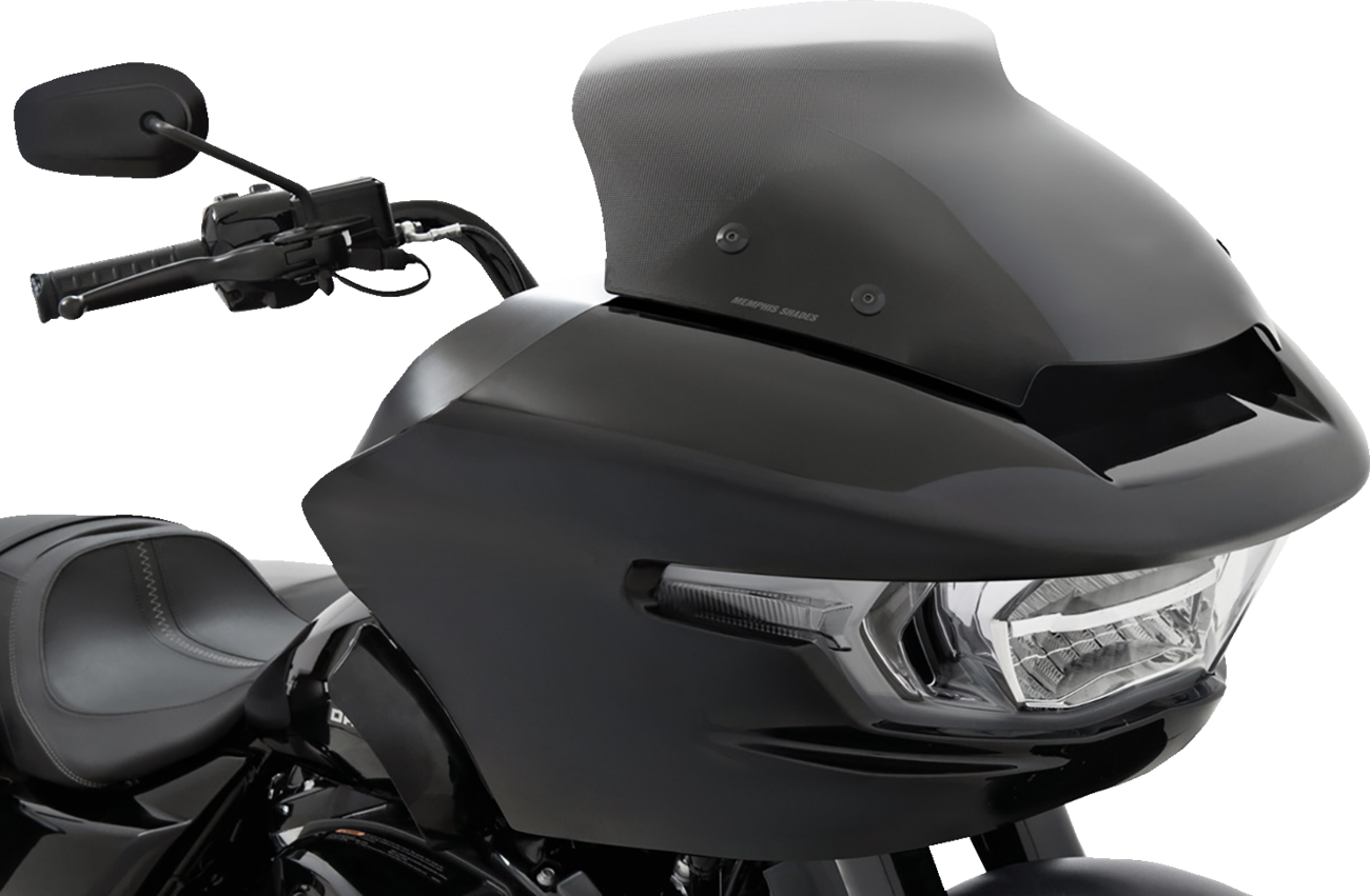 Memphis Shades Spoiler Windshield - 5" - Clear Dot Matrix - FLTR