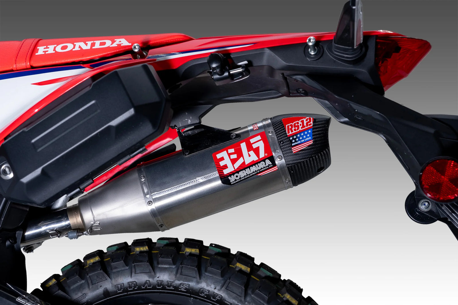Yoshimura CRF300L/Rally 21-26 Race RS-12 Stainless Full Exhaust, W/ Stainless Muffler