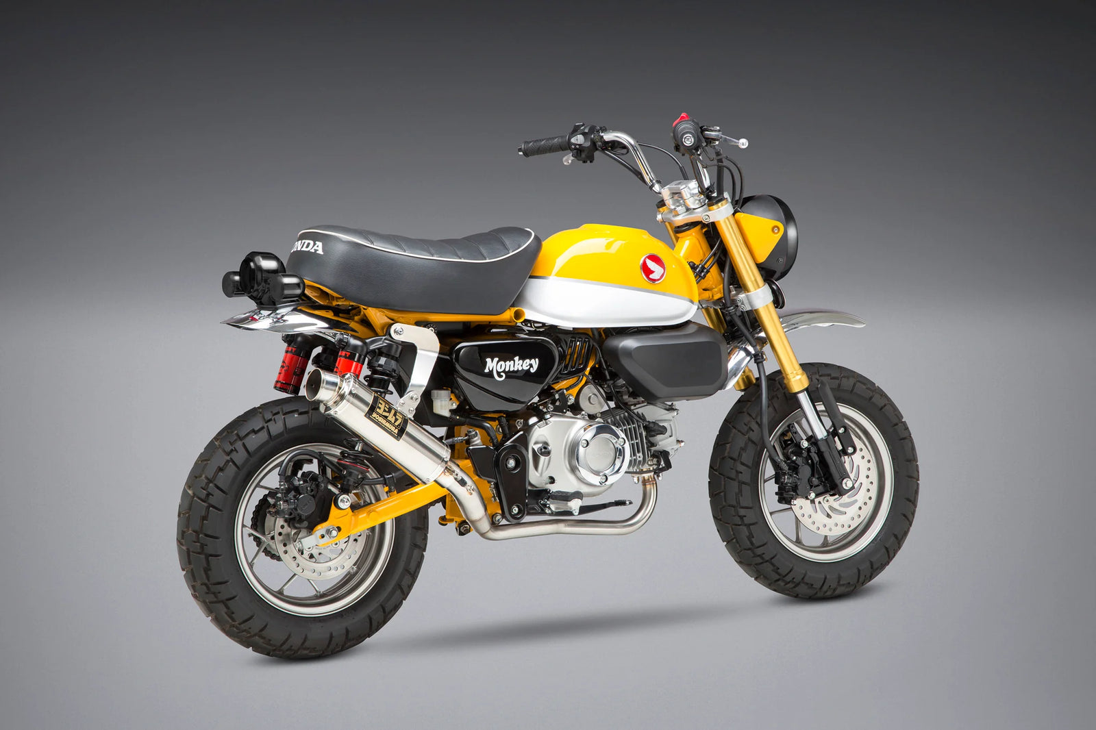 Yoshimura U.S. SPEC MONKEY 19-26 Race GP-MAGNUM Stainless Full Exhaust, W/ Stainless Muffler