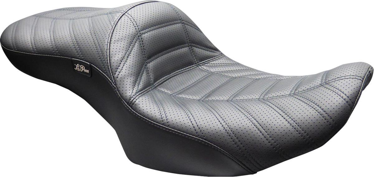 Le Pera Maverick Seat - Without Backrest - Indy Stitch - Black - FLH/FLT '23-'26