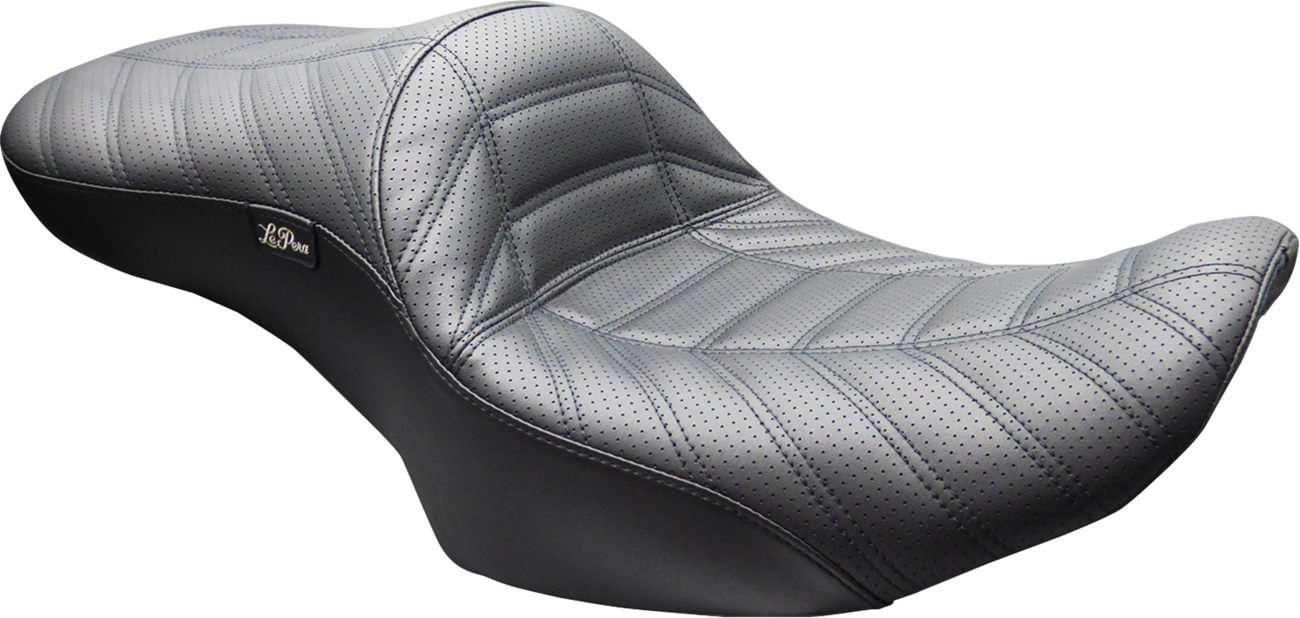 Le Pera Maverick Seat - Without Backrest - Indy Stitch - Black - FLH/FLT '23-'26