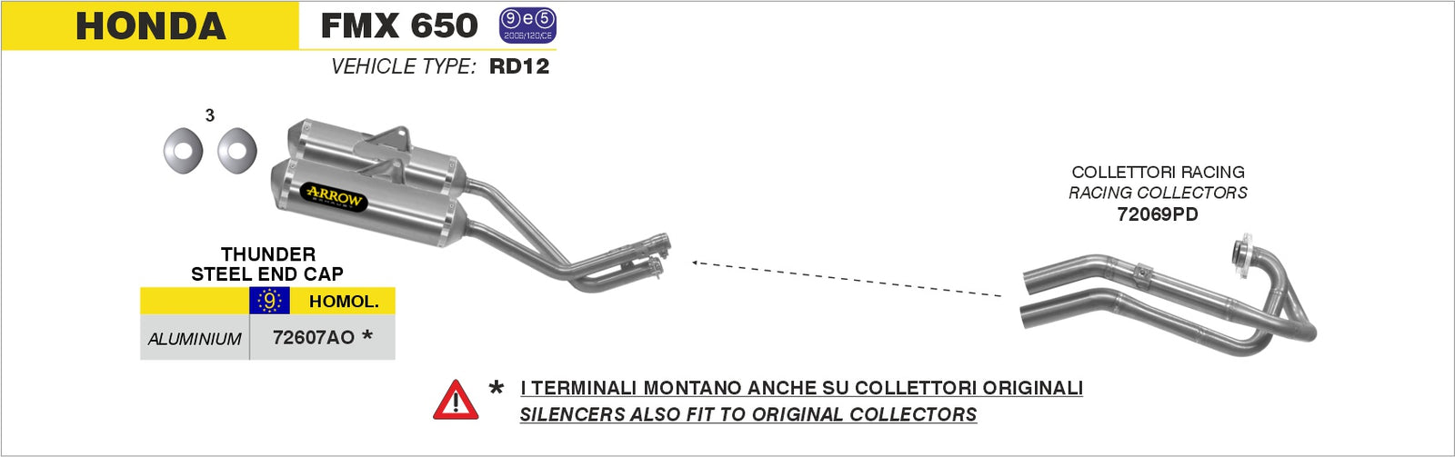 Arrow 72069PD Headers