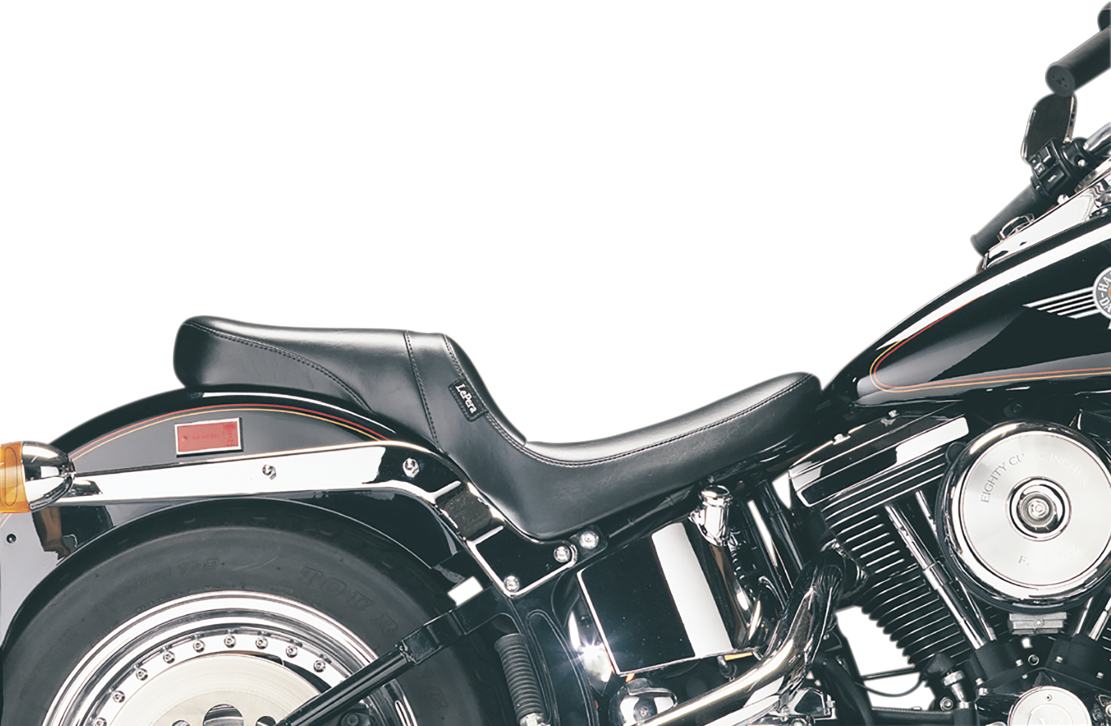 Le Pera Daytona 2-Up Seat - Without Backrest - Smooth - Black - Softail '84-'99