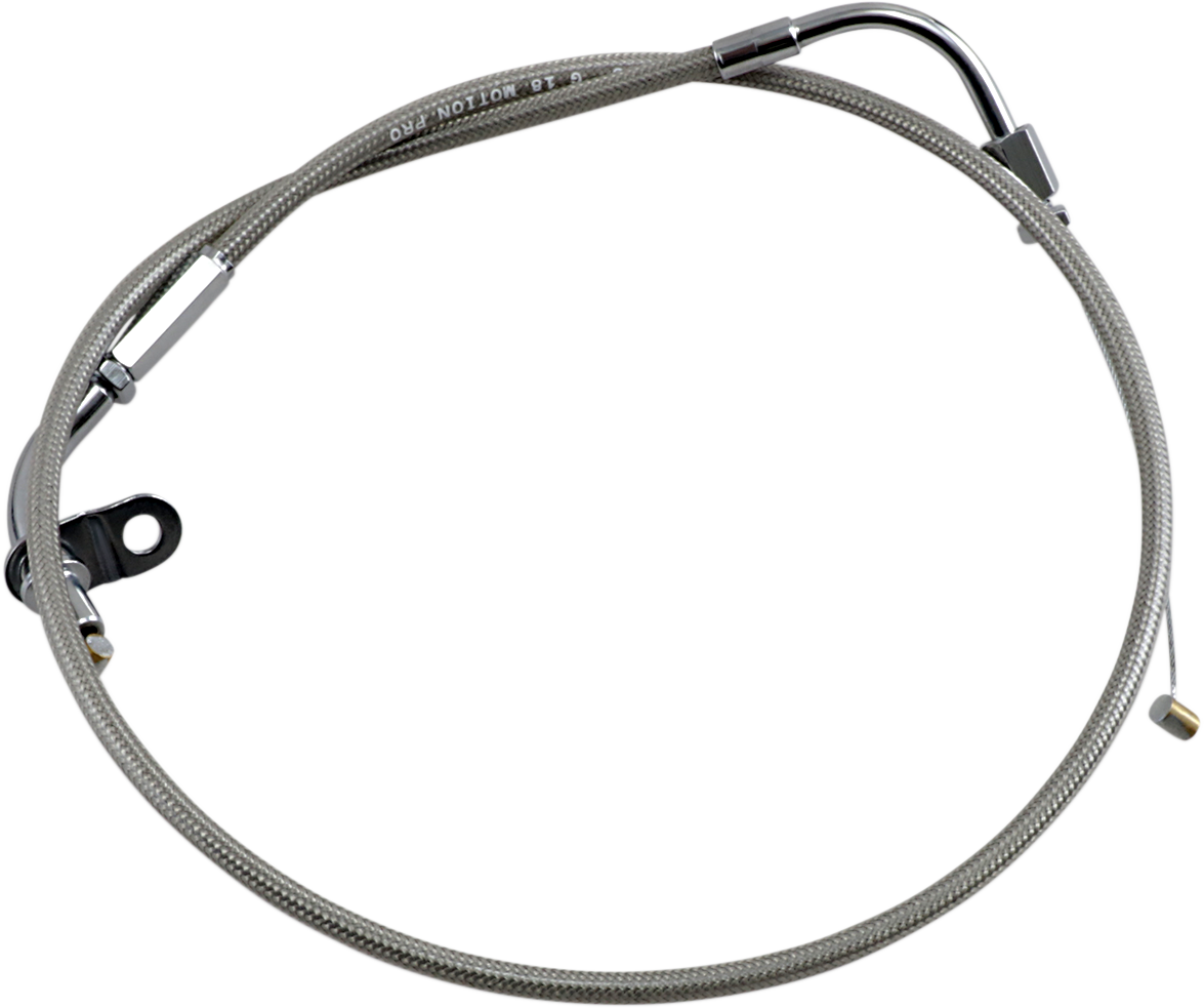 Motion Pro Armor Coat Stainless Steel Throttle/Idle Cable For Cruisers - Pull - 650 V-Star